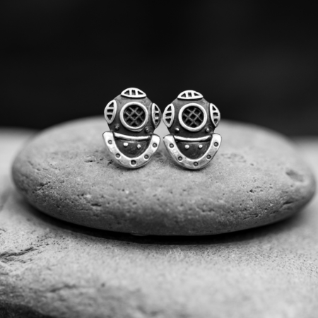 Rustic Silver Helmet Studs